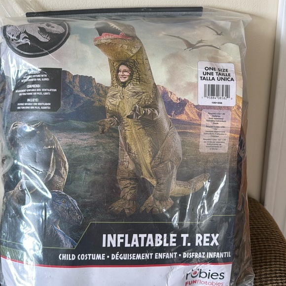 Rubies Children’s Inflatable T. Rex Costume - Picture 1 of 4